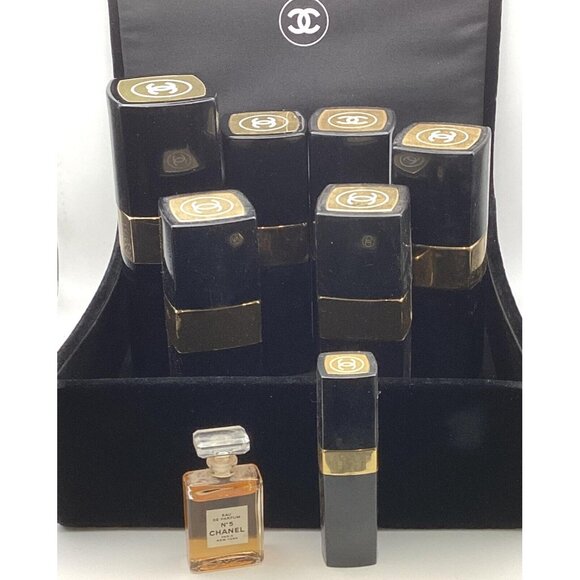 Chanel No. 5 Original .25 Perfume PLUS Collectible Bottles, FREE Box - Picture 1 of 15